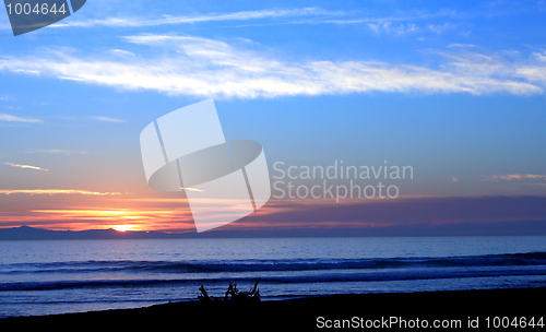 Image of Sunset Ocean Blue