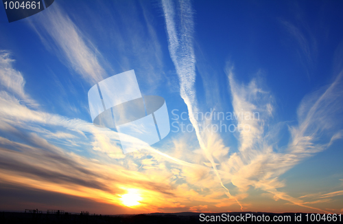 Image of beautiful sunset