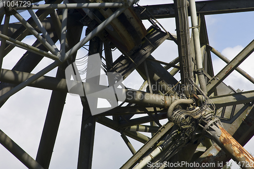 Image of Construction frame of a Radio Telescope