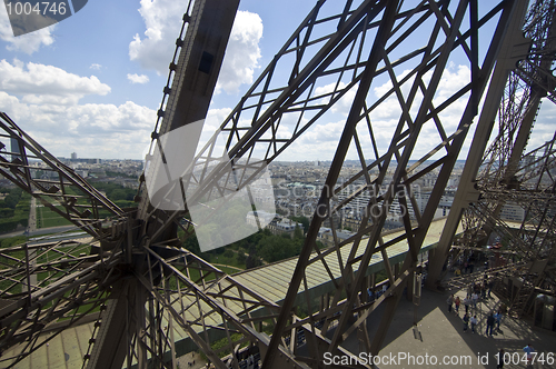 Image of Eiffel tower construction