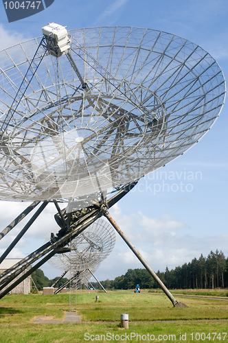 Image of Eleven telescopes aimed at the sky