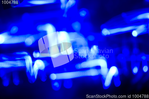 Image of Glittering blue lights       