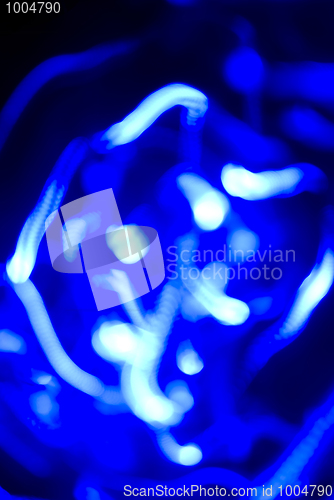 Image of Glittering blue lights         