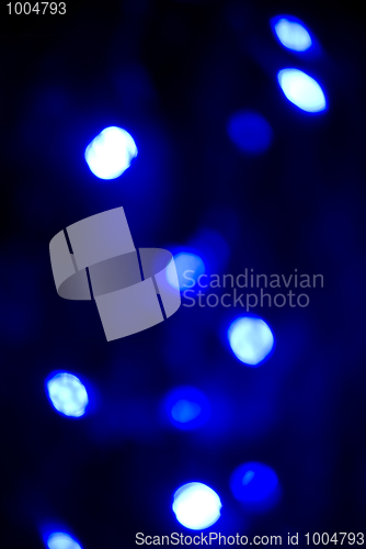 Image of Glittering blue lights         