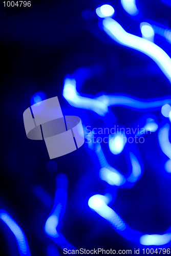 Image of Glittering blue lights         