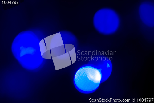 Image of Glittering blue lights        
