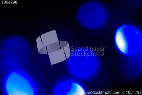 Image of Glittering blue lights       