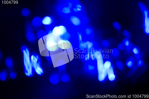 Image of Glittering blue lights        