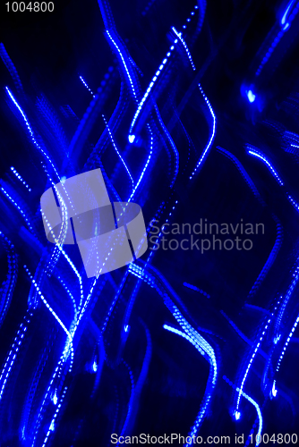 Image of Glittering blue lights        