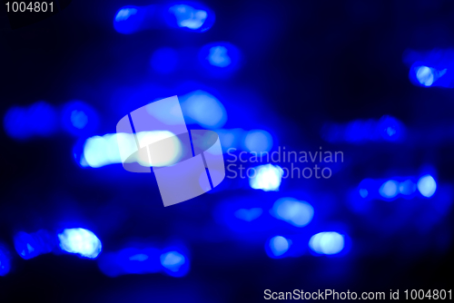 Image of Glittering blue lights     