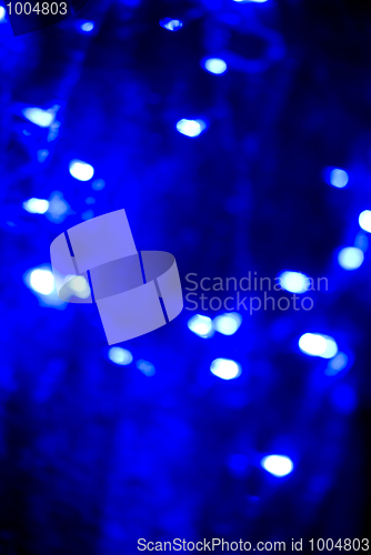 Image of Glittering blue lights         