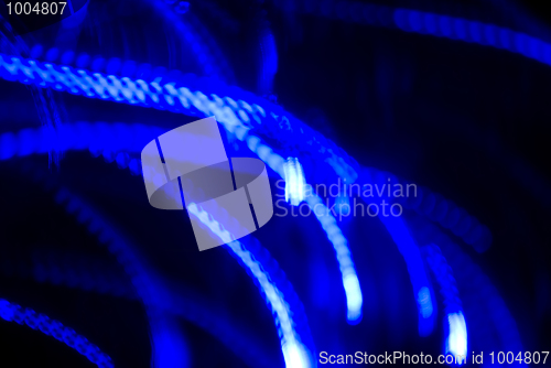 Image of Glittering blue lights         