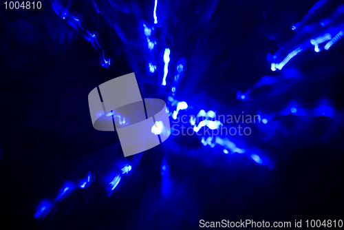 Image of Glittering blue lights         
