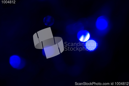 Image of Glittering blue lights         