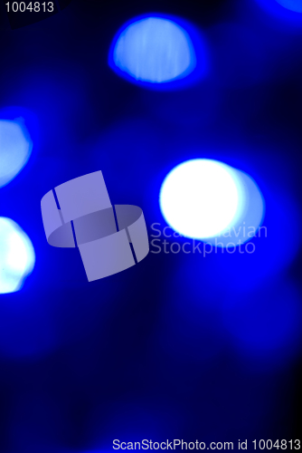 Image of Glittering blue lights         
