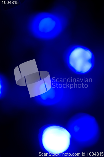 Image of Glittering blue lights         