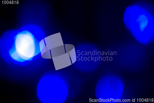 Image of Glittering blue lights        