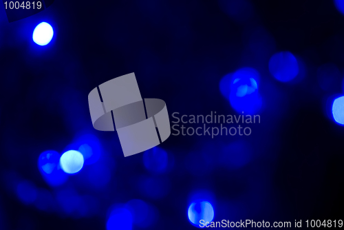 Image of Glittering blue lights         