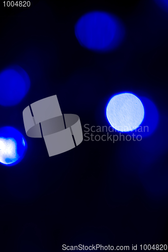 Image of Glittering blue lights         