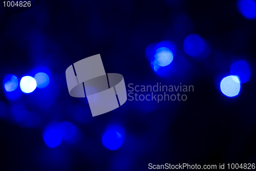 Image of Glittering blue lights         