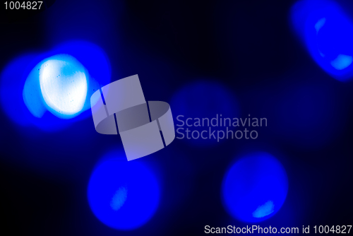 Image of Glittering blue lights         