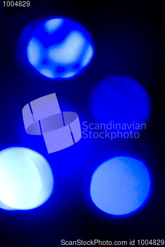 Image of Glittering blue lights         