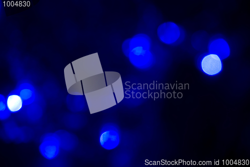 Image of Glittering blue lights         