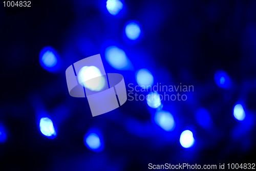 Image of Glittering blue lights         