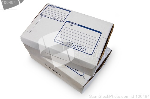 Image of White Cardboard Box