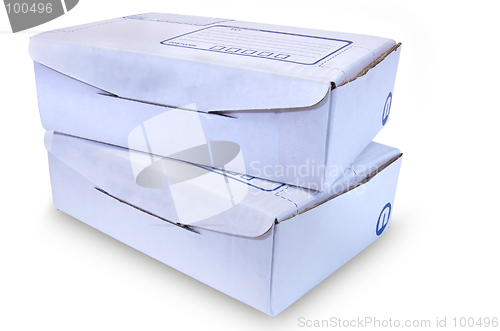 Image of White Cardboard Box