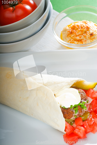 Image of falafel wrap