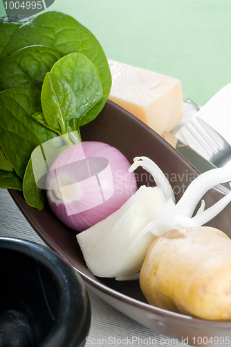 Image of fresh vegetables and spice