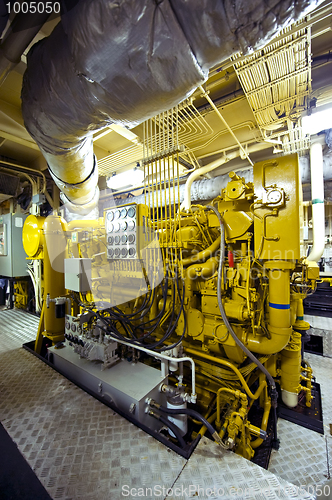 Image of Tugboat diesel engine