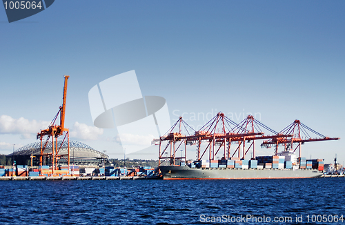Image of Seattle container terminal