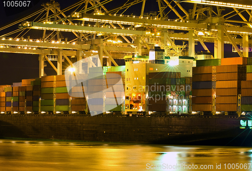 Image of Unloading of a bulk carrier