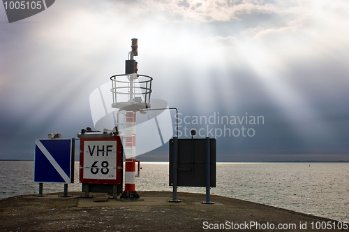 Image of Harbor entrance beacon