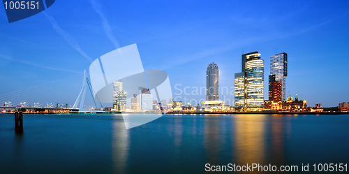 Image of Rotterdam at dusk