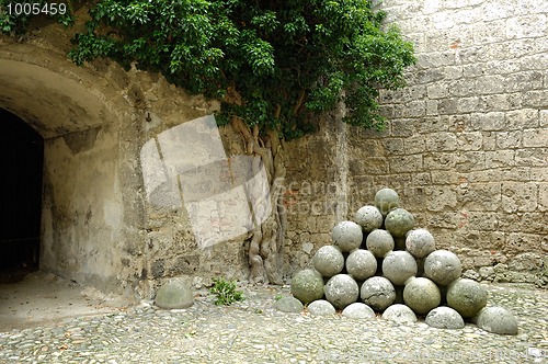 Image of Pyramid of cannonballs