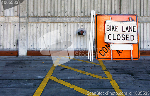 Image of Bike lane closed