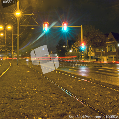 Image of Traffic at night