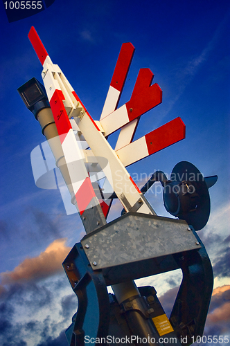 Image of Barrier at a rail road crossing