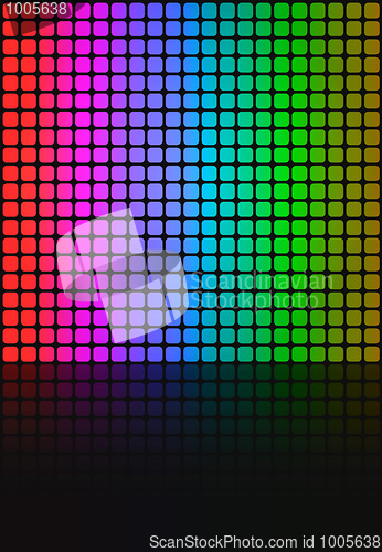 Image of Rainbow Squares Grid Layout