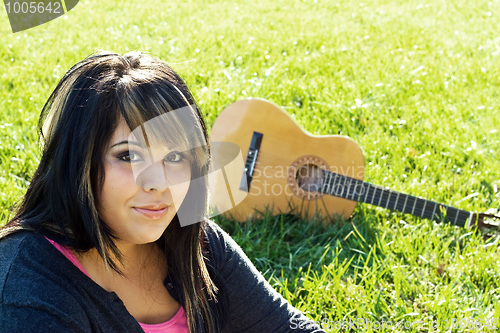 Image of Girl and Guitar