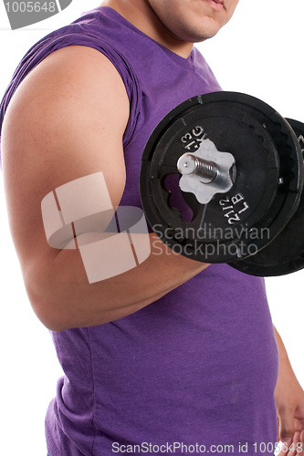 Image of Man Lifting Weights