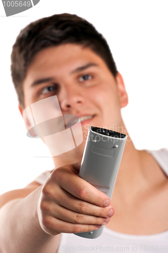 Image of Teen with Remote Control