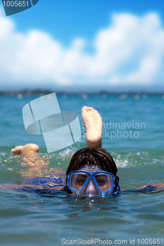 Image of Woman Snorkeling