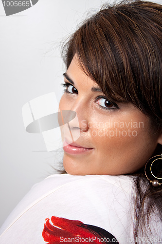 Image of Beautiful Hispanic Woman