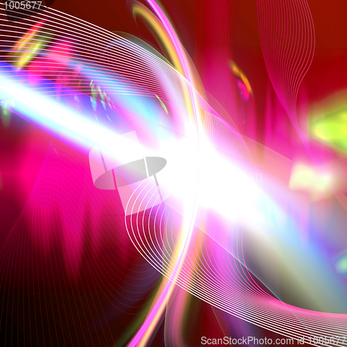 Image of Abstract Glowing Flare