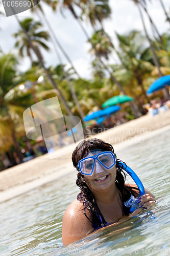 Image of Woman Snorkeling