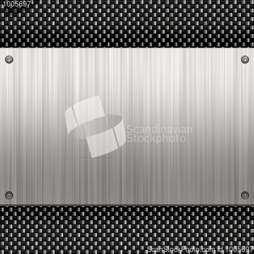 Image of Brushed Aluminum Carbon Fiber